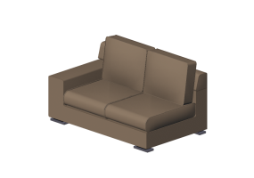 Divans 3D - Canap&eacute; composable en cuir - Giulio Marelli &ndash; Rolly 9RL208