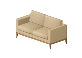 3D Sessel und Sofas - Ledersofa 2-Sitzer - Giulio Marelli &ndash; 9W0202