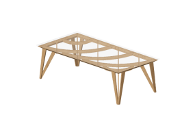 Tables 3D - Table en cristal - Meritalia - Opera