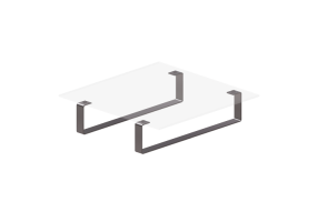 Tables 3D - Table en cristal - Meritalia - Aurora