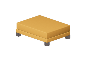 Poltronas y Sof&aacute;s 3D - Puf de tela - Meritalia - Classic