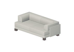 Chairs and Sofas 3D - Fabric sofa - Meritalia - Classic