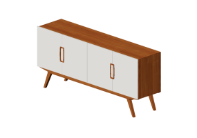 3D Furniture - Buffet - Mob&iacute;lia 22 - Denver