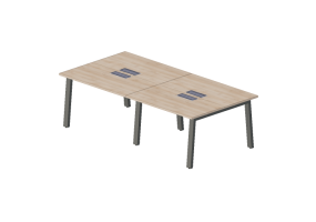 3D Schreibtische - B&uuml;rotisch - Modernform - Zynergy - ZY2412F34