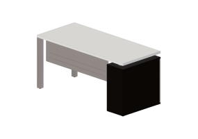 3D Desks - Wooden Desk - Modernform - Neon A - NA1607M2L