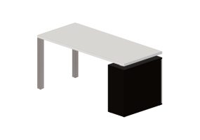Bureaux 3D - Bureau en bois - Modernform - Neon A - NA1607X2L