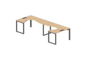 3D Schreibtische - Schreibtisch aus Holz - Modernform - Cosmos O - LDL3212F34