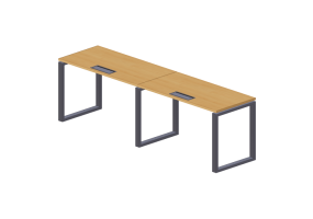 Scrivanie 3D - Scrivania in legno - Modernform - Cosmos O - SD2460F34