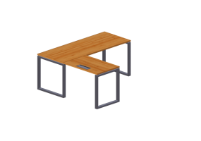 Scrivanie 3D - Scrivania in legno - Modernform - Cosmos O - SDRL1816F34
