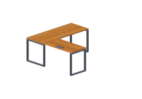 Bureaux 3D - Bureau en bois - Modernform - Cosmos O - SDRL1818F34
