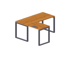 Scrivanie 3D - Scrivania in legno - Modernform - Cosmos O - SDRR1614F34