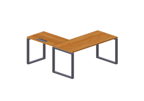 3D Desks - Wooden Desk - Modernform - Cosmos O - SDRR1616F34