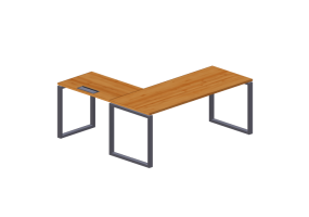 3D Schreibtische - Schreibtisch aus Holz - Modernform - Cosmos O - SDRR1816F34