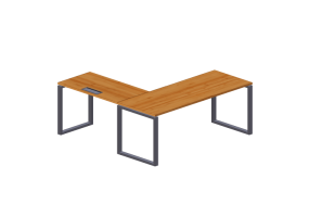 3D Schreibtische - Schreibtisch aus Holz - Modernform - Cosmos O - SDRR1818F34