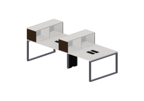 Escritorios 3D - Escritorio de madera - Modernform - Cosmos O - 2812F35