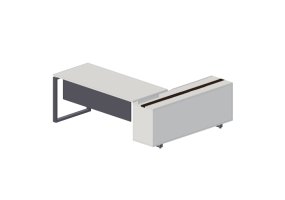 3D Desks - Wooden Desk - Modernform - Cosmos O - MGR1917