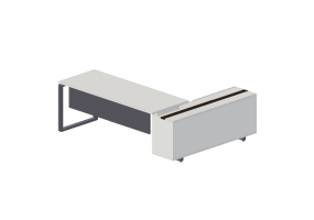 3D Desks - Wooden Desk - Modernform - Cosmos O - MGR2117