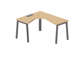 Escritorios 3D - Escritorio de madera - Modernform - Cosmos Z - LDL1412F34