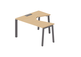 3D Schreibtische - Schreibtisch aus Holz - Modernform - Cosmos Z - LDL1612F34