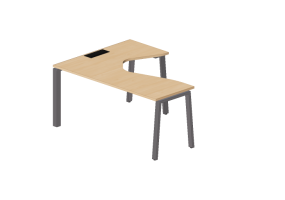 3D Desks - Wooden Desk - Modernform - Cosmos Z - LDR1612F34
