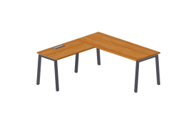 Scrivanie 3D - Scrivania in legno - Modernform - Cosmos Z - SDRL1818F34