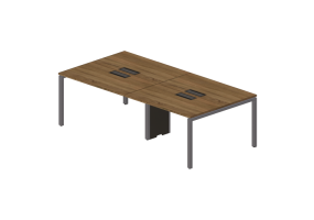 Bureaux 3D - Bureau en bois - Modernform - Cosmos U - DSD2412F34