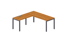 3D Schreibtische - Schreibtisch aus Holz - Modernform - Cosmos U - SDRL1818F34