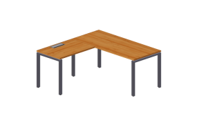 3D Schreibtische - Schreibtisch aus Holz - Modernform - Cosmos U - SDRR1616F34