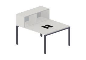 3D Desks - Wooden Desk - Modernform - Cosmos U - 1412F34