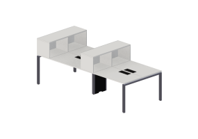 Escrivaninhas 3D - Escrivaninha de madeira - Modernform - Cosmos U - 2812F34