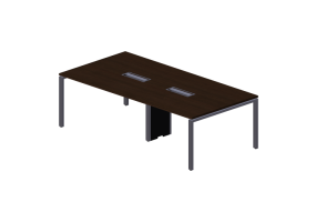 3D Desks - Wooden Desk - Modernform - Cosmos U - TB2412F34
