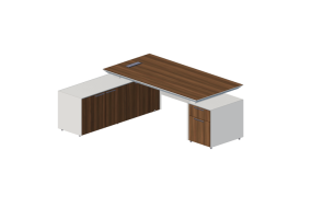 3D Desks - Wooden Desk - Modernform - Cosmos U - EXM4DLF34