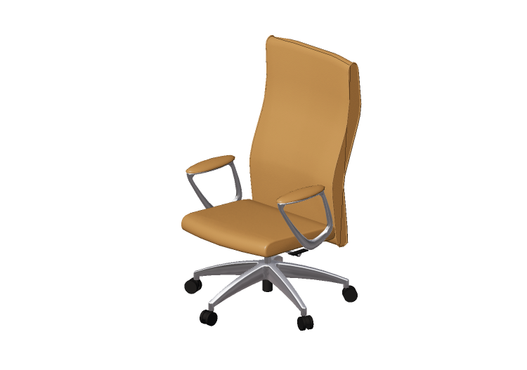 Sillas 3D - Sillón giratorio de cuero - Modernform - Serie... Sillas 3D - Sillón giratorio de cuero - Modernform - Serie...