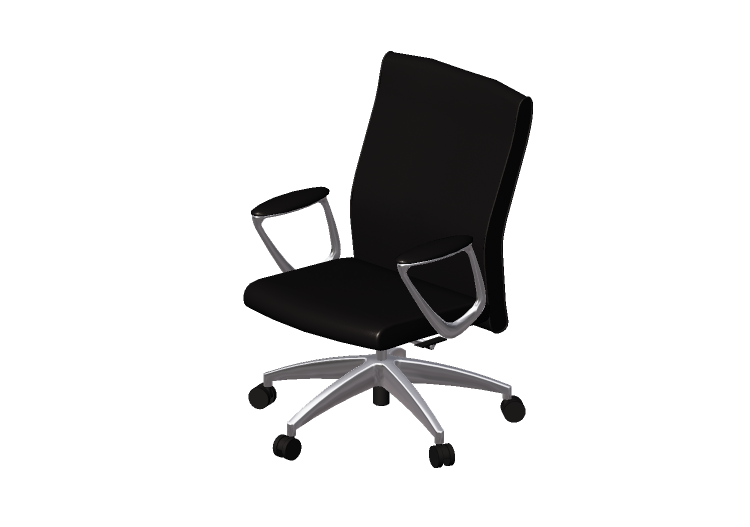 Chaises 3D - Fauteuil tournant en cuir - Modernform - Série... Chaises 3D - Fauteuil tournant en cuir - Modernform - Série...