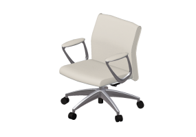 Chaises 3D - Chaise pivotante en cuir - Modernform - Série 12 - E121NB - CFM411