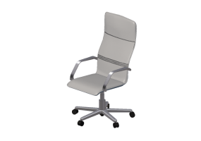 Chaises 3D - Fauteuil tournant en cuir - Modernform - S&eacute;rie 4 - M41- F172