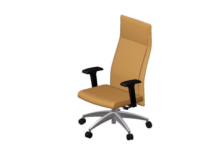 Chaises 3D - Fauteuil tournant en cuir - Modernform - Série... Chaises 3D - Fauteuil tournant en cuir - Modernform - Série...