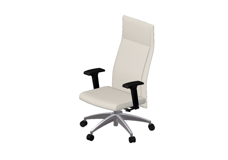 Sedie 3D - Poltrona girevole in pelle - Modernform - Serie... Sedie 3D - Poltrona girevole in pelle - Modernform - Serie...