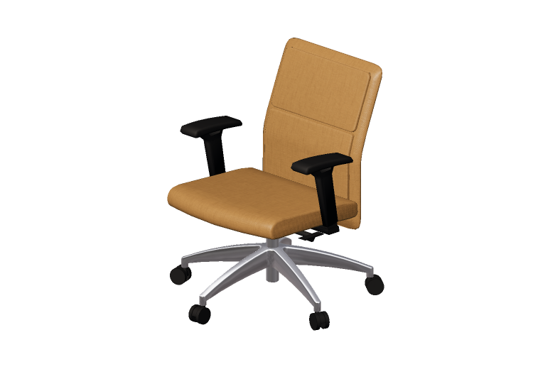 Chaises 3D - Chaise pivotante en tissu - Modernform - Série... Chaises 3D - Chaise pivotante en tissu - Modernform - Série...