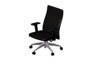 Sillas 3D - Sillón giratorio de cuero - Modernform - Serie 9S - M91SLB - A2C - CFM401