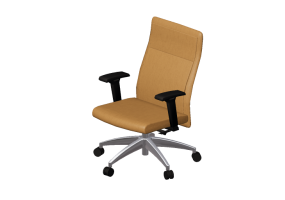 Chaises 3D - Fauteuil tournant en cuir - Modernform - S&eacute;rie 9S - M91SLB - A2C - CFM409