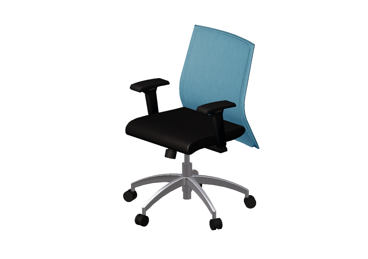 Chaises 3D - Chaise pivotante en Tissu - Modernform - Série... Chaises 3D - Chaise pivotante en Tissu - Modernform - Série...