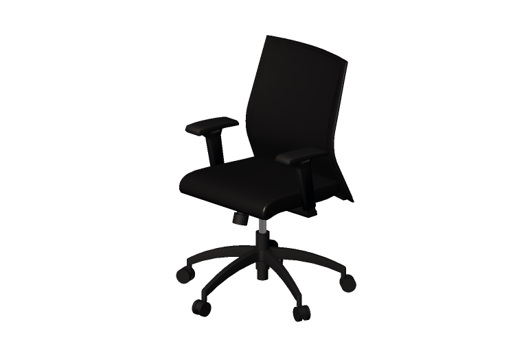 Chaises 3D - Fauteuil tournant en cuir - Modernform - Série... Chaises 3D - Fauteuil tournant en cuir - Modernform - Série...