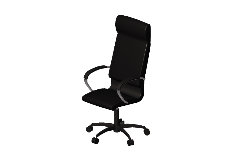 Chaises 3D - Fauteuil tournant en cuir - Modernform - Série... Chaises 3D - Fauteuil tournant en cuir - Modernform - Série...