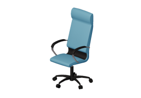 Chaises 3D - Fauteuil tournant en cuir - Modernform - S&eacute;rie SL - SL3R - F183