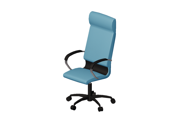 Chaises 3D - Fauteuil tournant en cuir - Modernform - Série... Chaises 3D - Fauteuil tournant en cuir - Modernform - Série...