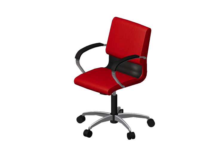 Chaises 3D - Chaise pivotante en Tissu - Modernform - Série... Chaises 3D - Chaise pivotante en Tissu - Modernform - Série...