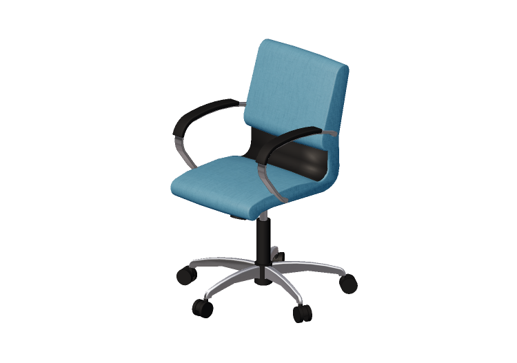 Chaises 3D - Chaise pivotante en Tissu - Modernform - Série... Chaises 3D - Chaise pivotante en Tissu - Modernform - Série...