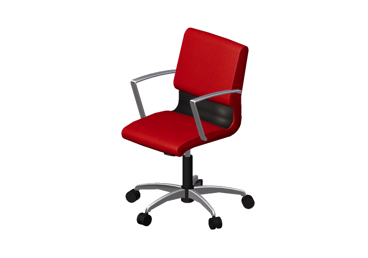 Chaises 3D - Chaise pivotante en Tissu - Modernform - Série... Chaises 3D - Chaise pivotante en Tissu - Modernform - Série...