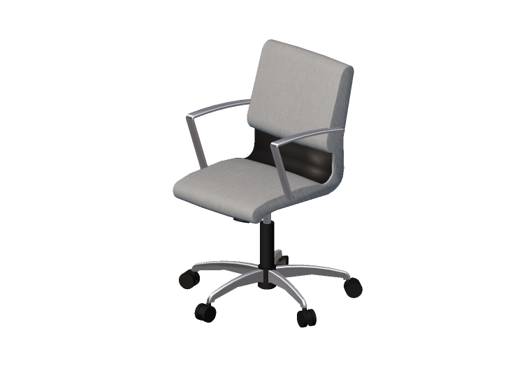Chaises 3D - Chaise pivotante en Tissu - Modernform - Série... Chaises 3D - Chaise pivotante en Tissu - Modernform - Série...